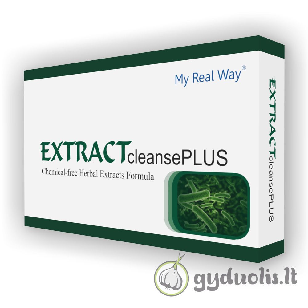 Maisto papildas „EXTRACTcleanse PLUS&quot;, MY REAL WAY, 60 kaps.