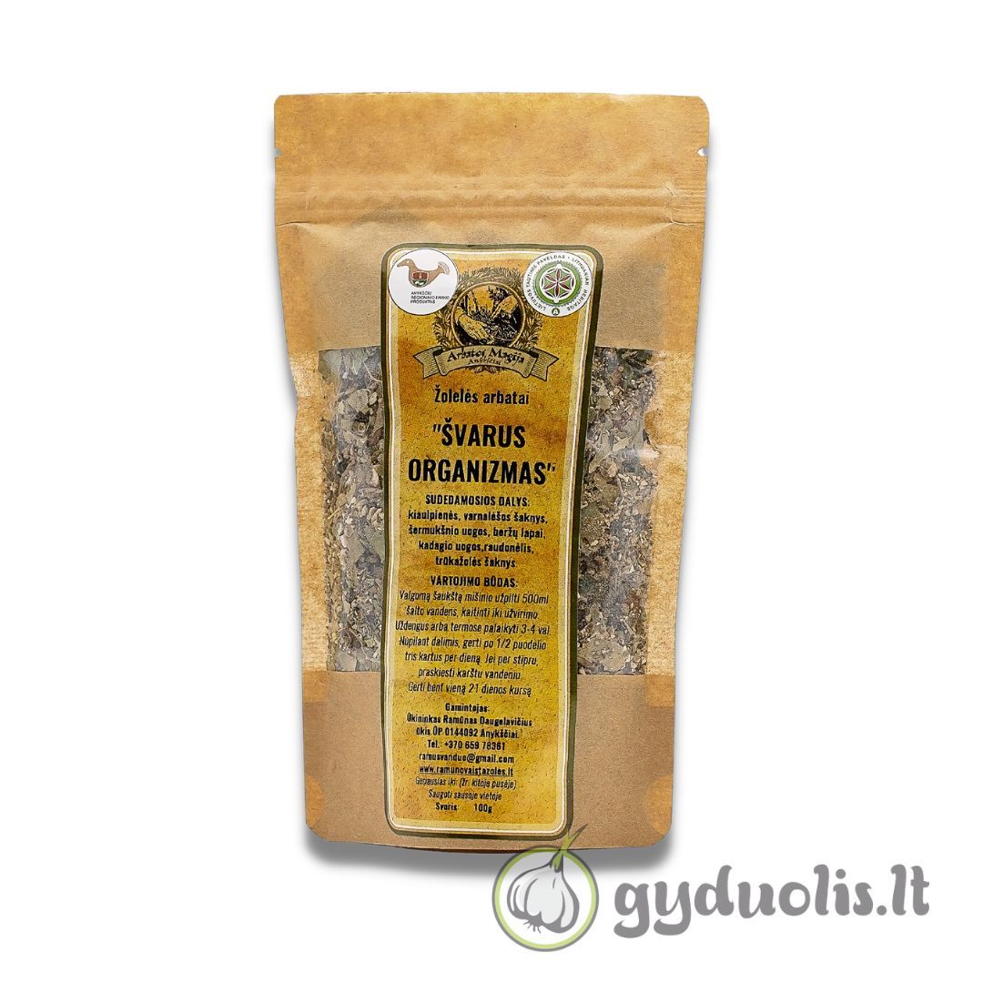 Arbata „Švarus organizmas“, ARBATOS MAGIJA, 90 g