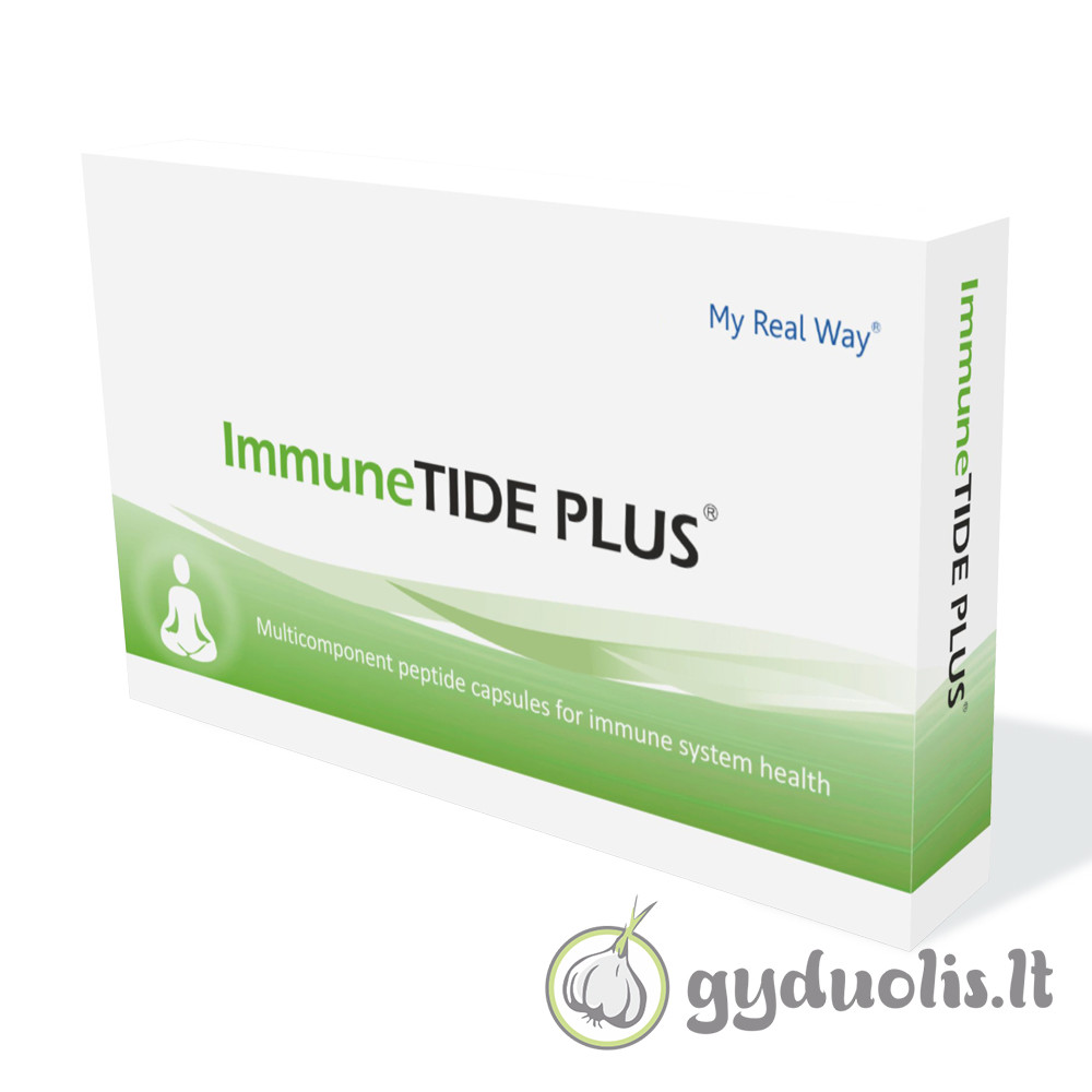 Maisto papildas su peptidais „ImmuneTide Plus“, MY REAL WAY, 30 kaps.