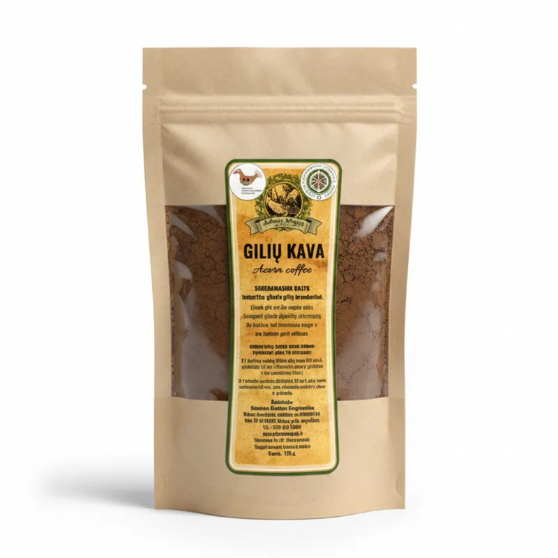 Gilių kava ARBATOS MAGIJA 125 g pakuotė natūraliems kavos mėgėjams.