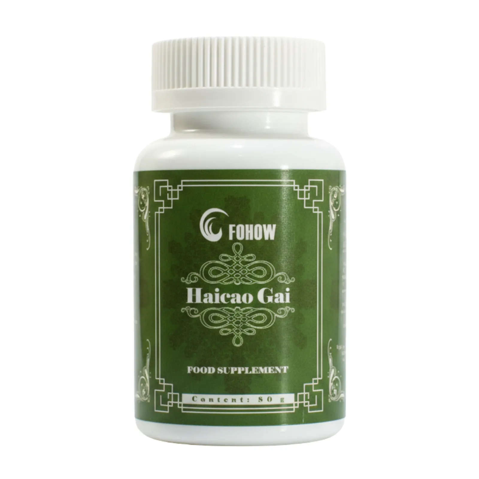 Kalcis iš dumblių Fohow Haicaogai maisto papildas kapsulėse.