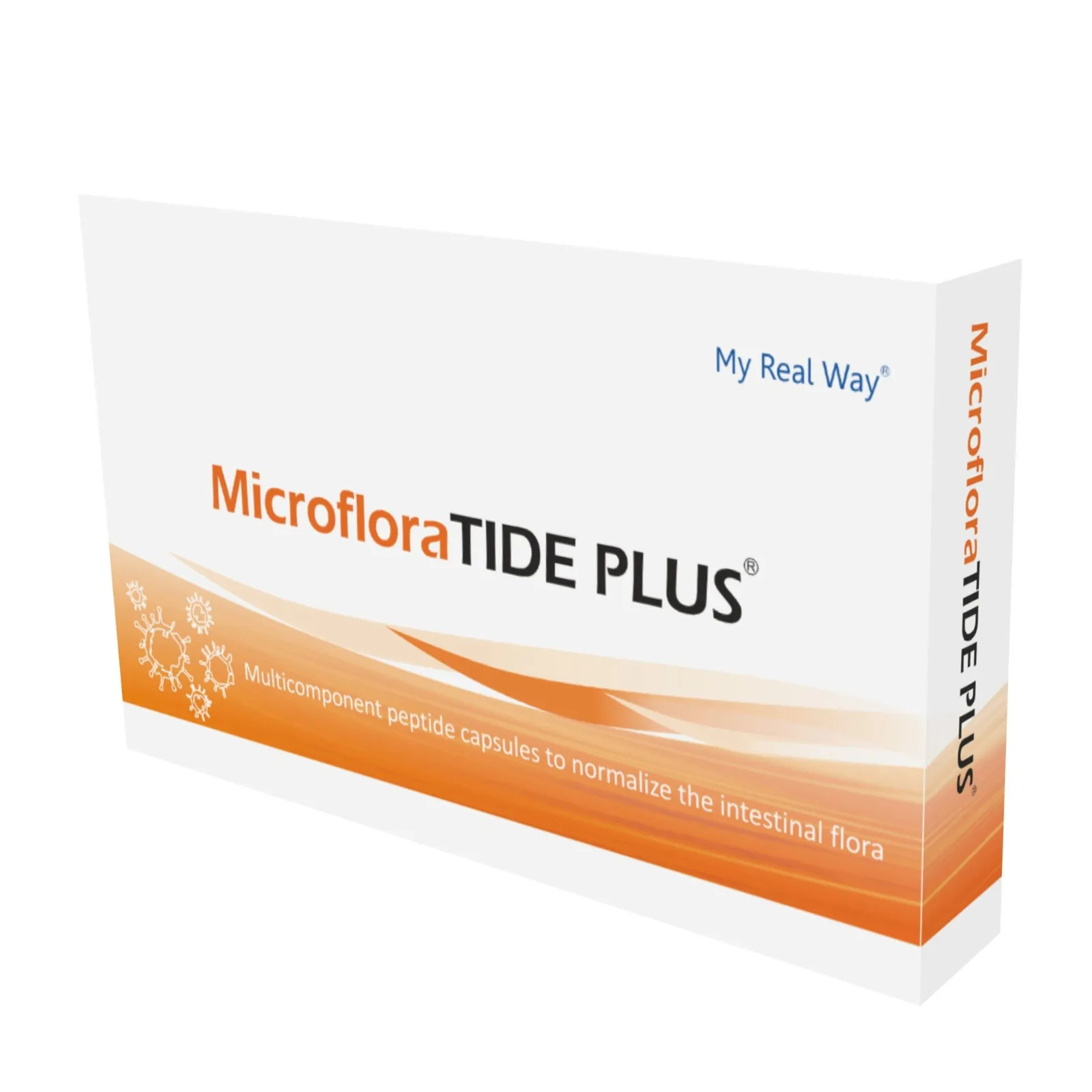 Maisto papildas MicrofloraTide Plus kapsulės su peptidais žarnyno mikroflorai stiprinti.