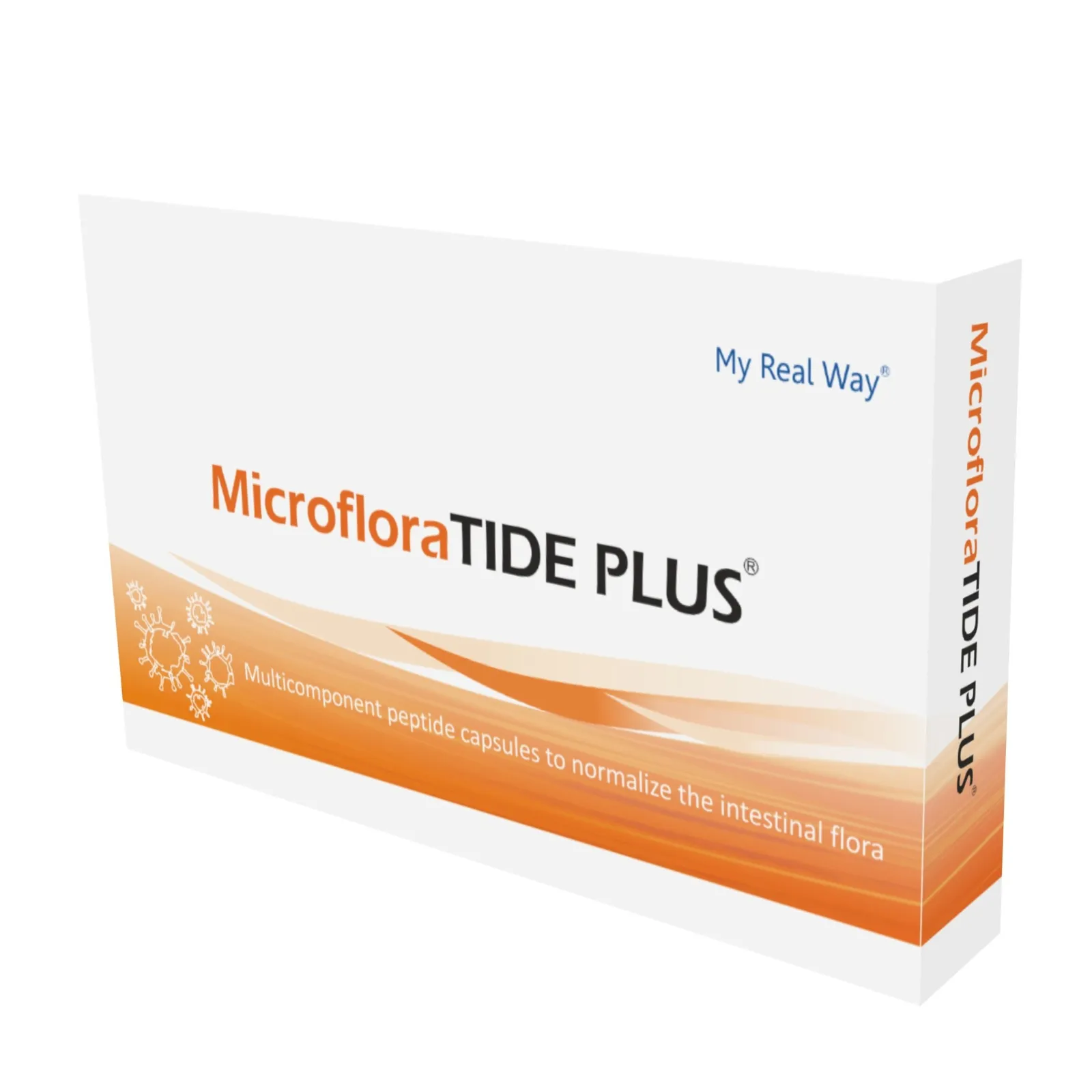 Maisto papildas MicrofloraTide Plus kapsulės su peptidais žarnyno mikroflorai stiprinti.