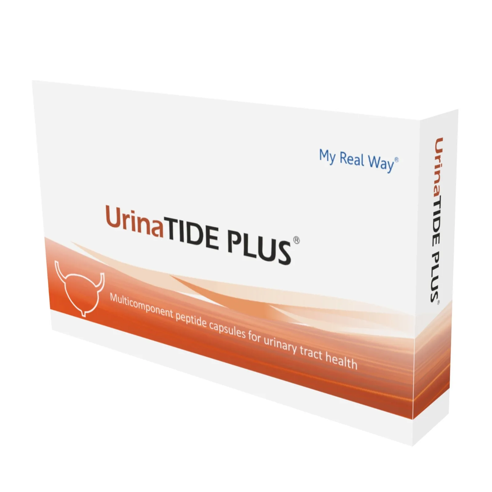 Maisto papildas UrinaTide Plus su peptidais, stiprinantis šlapimo takų sveikatą.