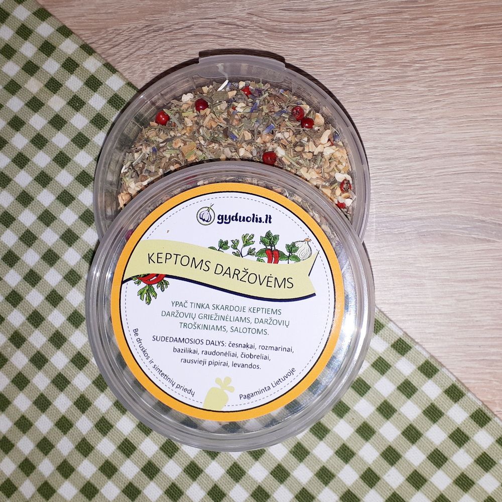 Natūralūs prieskoniai keptoms daržovėms be druskos, GYDUOLIS.