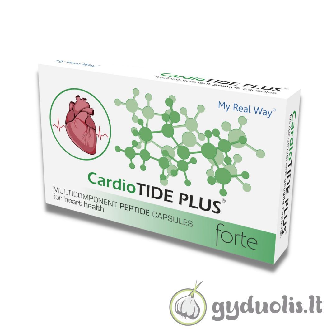 Maisto papildas CardioTide Plus Forte širdies veiklai, 30 kapsulių, MY REAL WAY.