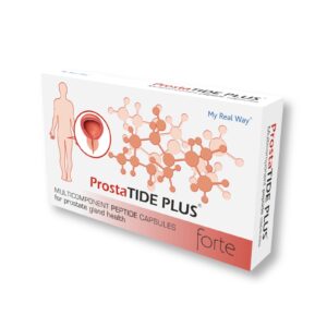 Maisto papildas vyrams su peptidais „ProstaTide Plus Forte“, MY REAL WAY, 30 kaps.