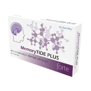 Maisto papildas su peptidais „MemoryTide Plus Forte“, MY REAL WAY, 30 kaps.