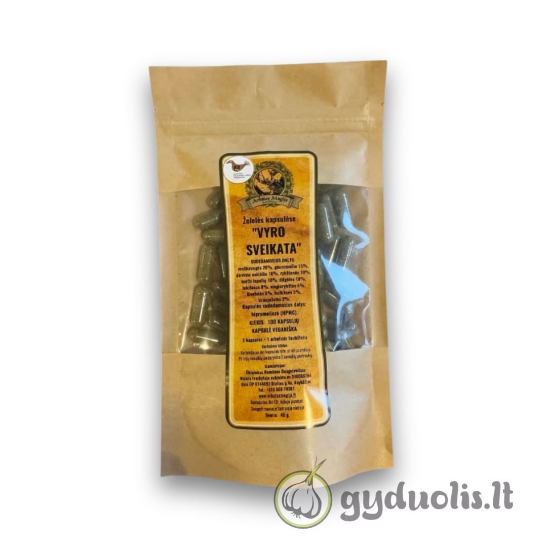 Žolelės kapsulėse „Vyro sveikata“, ARBATOS MAGIJA, 100 kaps.