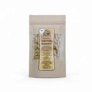 Žolelių kapsulės su kiaulpiene ir margainiu Arbatos Magija maisto papildas.