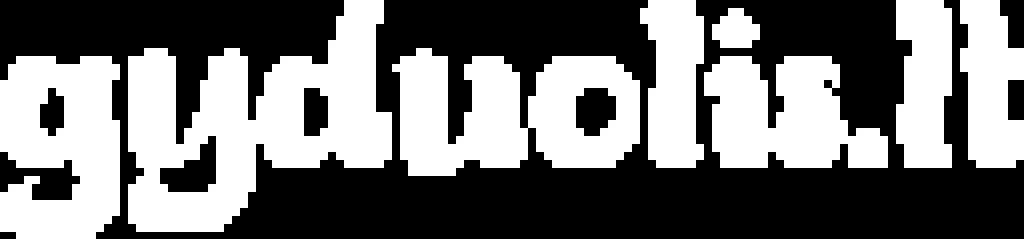 Baltas Gyduolis.lt logotipas su sveikatos ir natūralios medicinos simbolika.