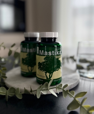 Maisto papildas Mastika kapsulės AZ MEDICA sveikam virškinimui.