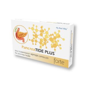Maisto papildas su peptidais „PancreaTide Plus Forte“, MY REAL WAY, 30 kaps.