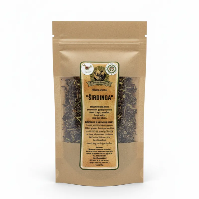 Natūrali arbata su gudobele Širdinga iš Arbtos Magija, 80 g pakuotė.