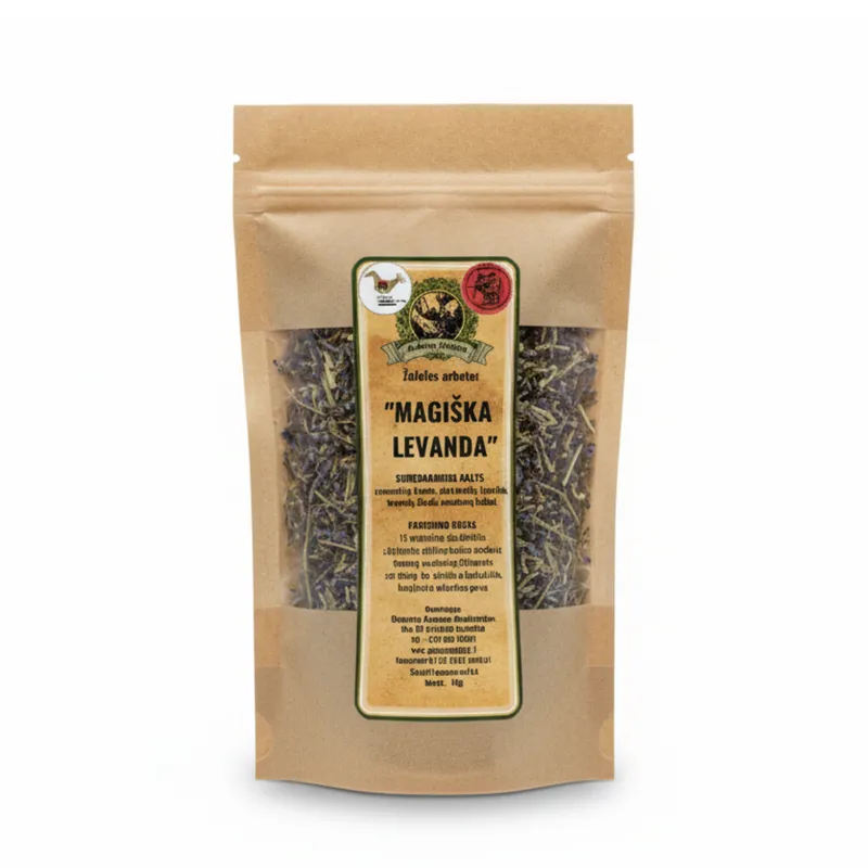 Natūrali levandų arbata „Magiška levanda“ ARBATOS MAGIJA, aromatinga žolelių arbata.