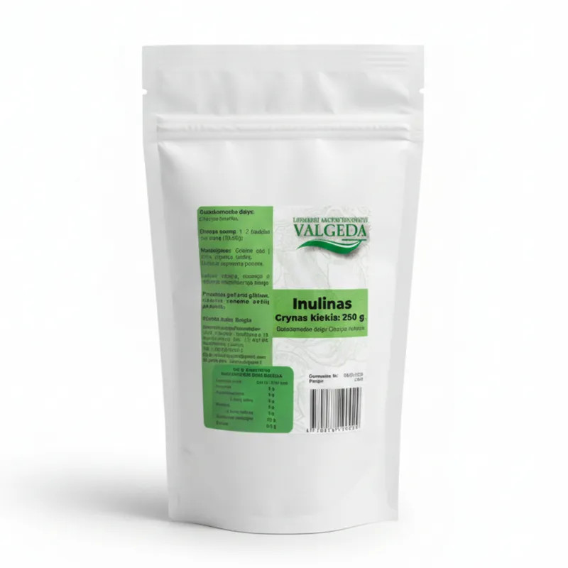 Cikorijos inulinas VALGEDA 250 g natūralus prebiotikas sveikam virškinimui.