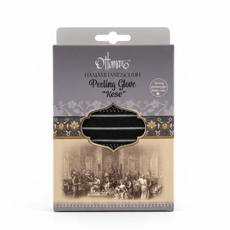 Pilingo pirštinė kūno šveitimui Hamam Ottoman iš natūralaus audinio.