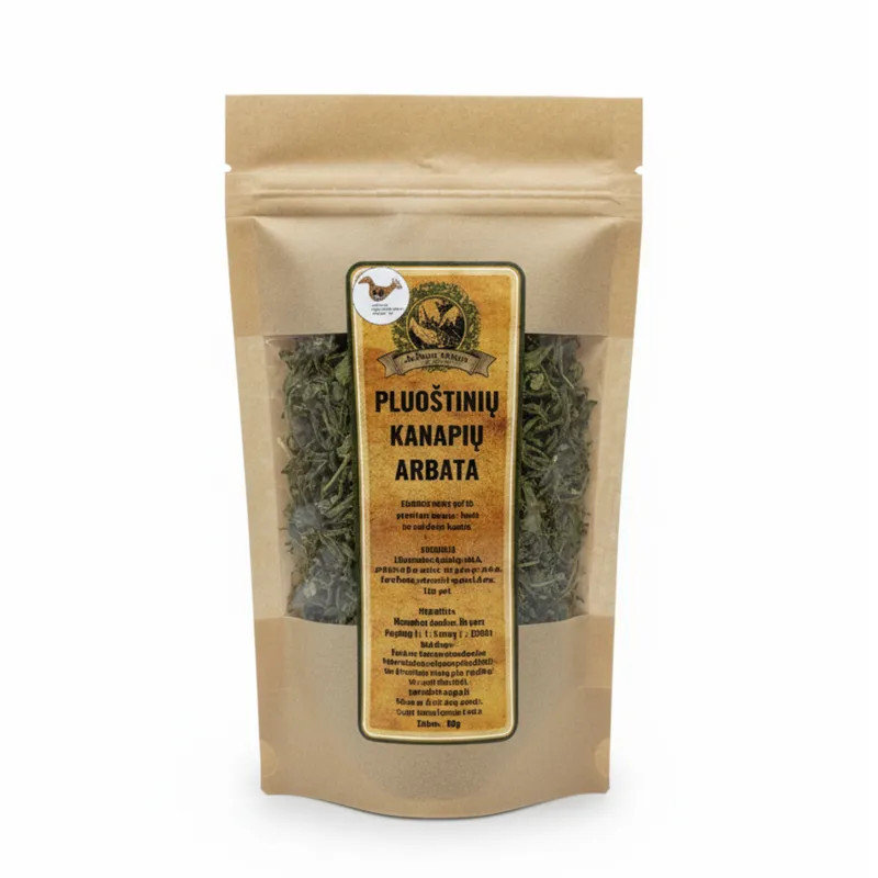 Pluoštinių kanapių arbata ARBATOS MAGIJA 40 g natūrali žolelių arbata.