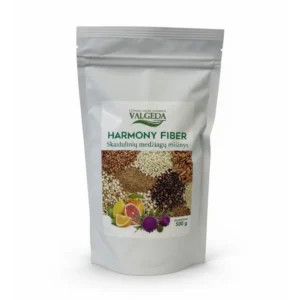 Skaidulinių medžiagų mišinys Harmony Fiber Valgeda 500 g pakuotė sveikai mitybai.