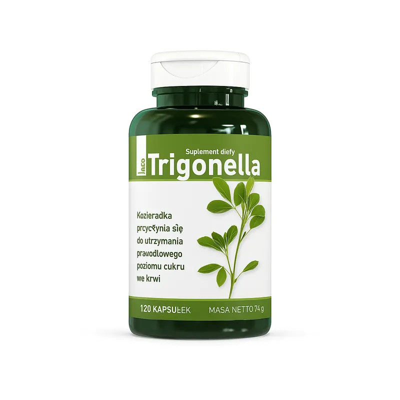 Vaistinės ožragės kapsulės Trigonella maisto papildas iš A-Z Medica.