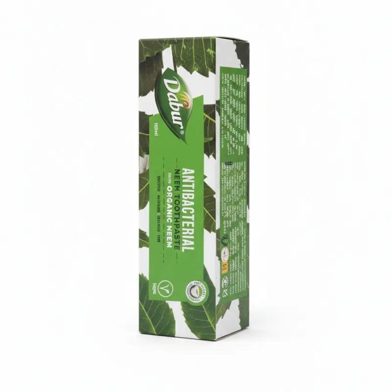 Vaistažolinė dantų pasta su nimbamedžių ekstraktu be fluoro, natūrali burnos priežiūra.