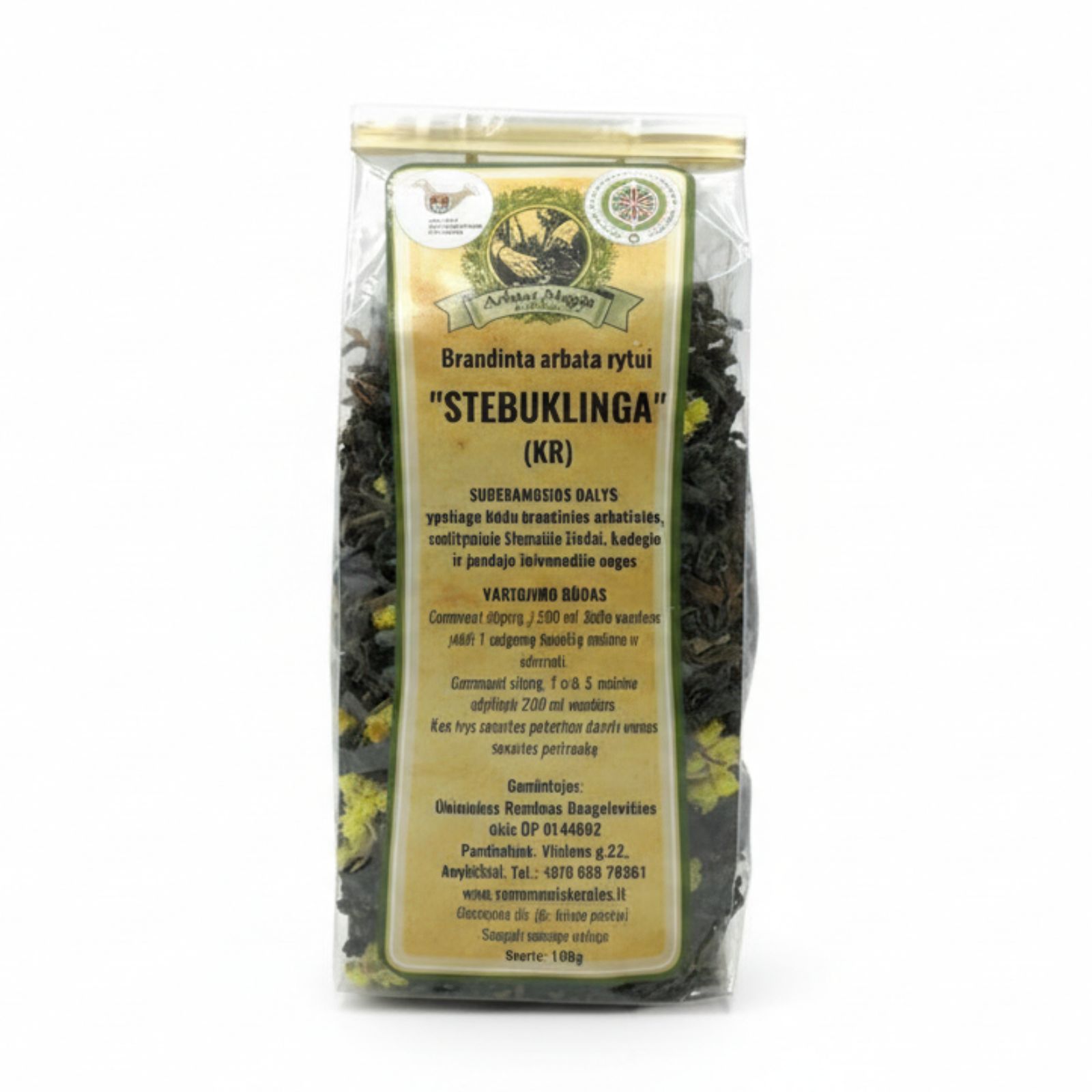 Stebuklinga arbata ARBATOS MAGIJA 100 g pakuotė, žolelių ir skonio harmonija.