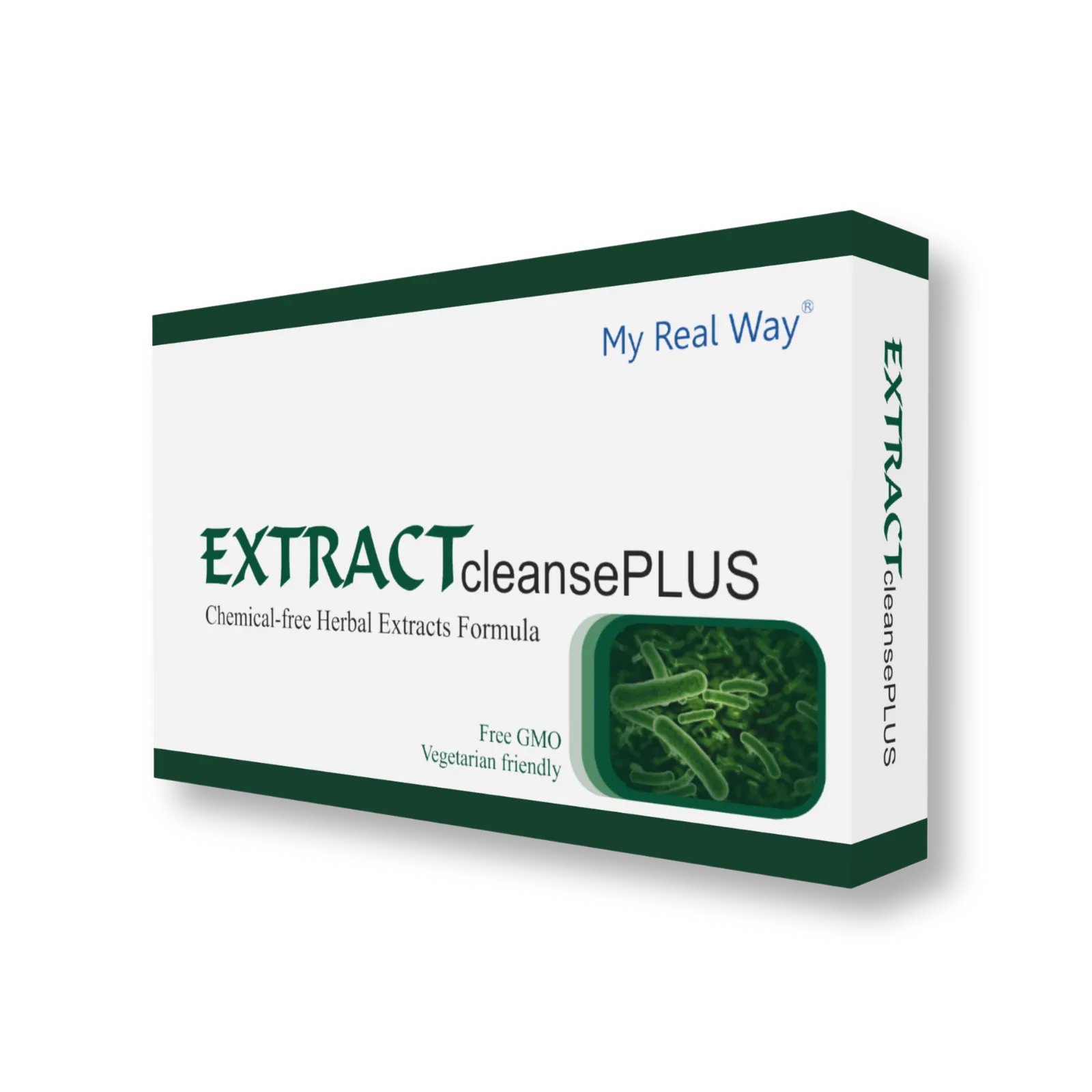 Maisto papildas EXTRACTcleanse PLUS detoksikacijai ir organizmo valymui kapsulėse.