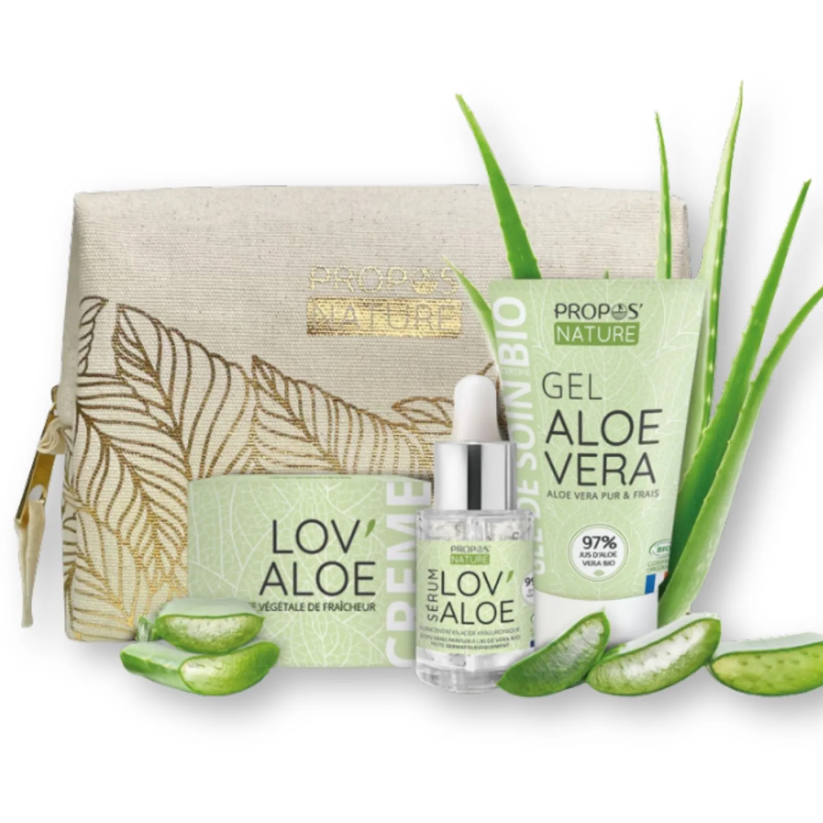 Drėkinantis veido rinkinys su alaviju odos priežiūrai.