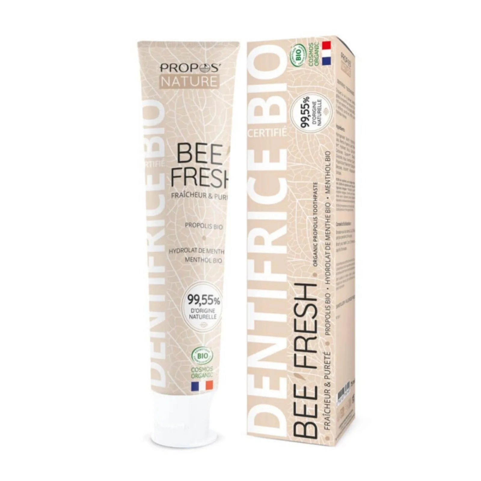 Ekologiška dantų pasta su propoliu API’PROPOLIS natūraliai baltiems dantims.