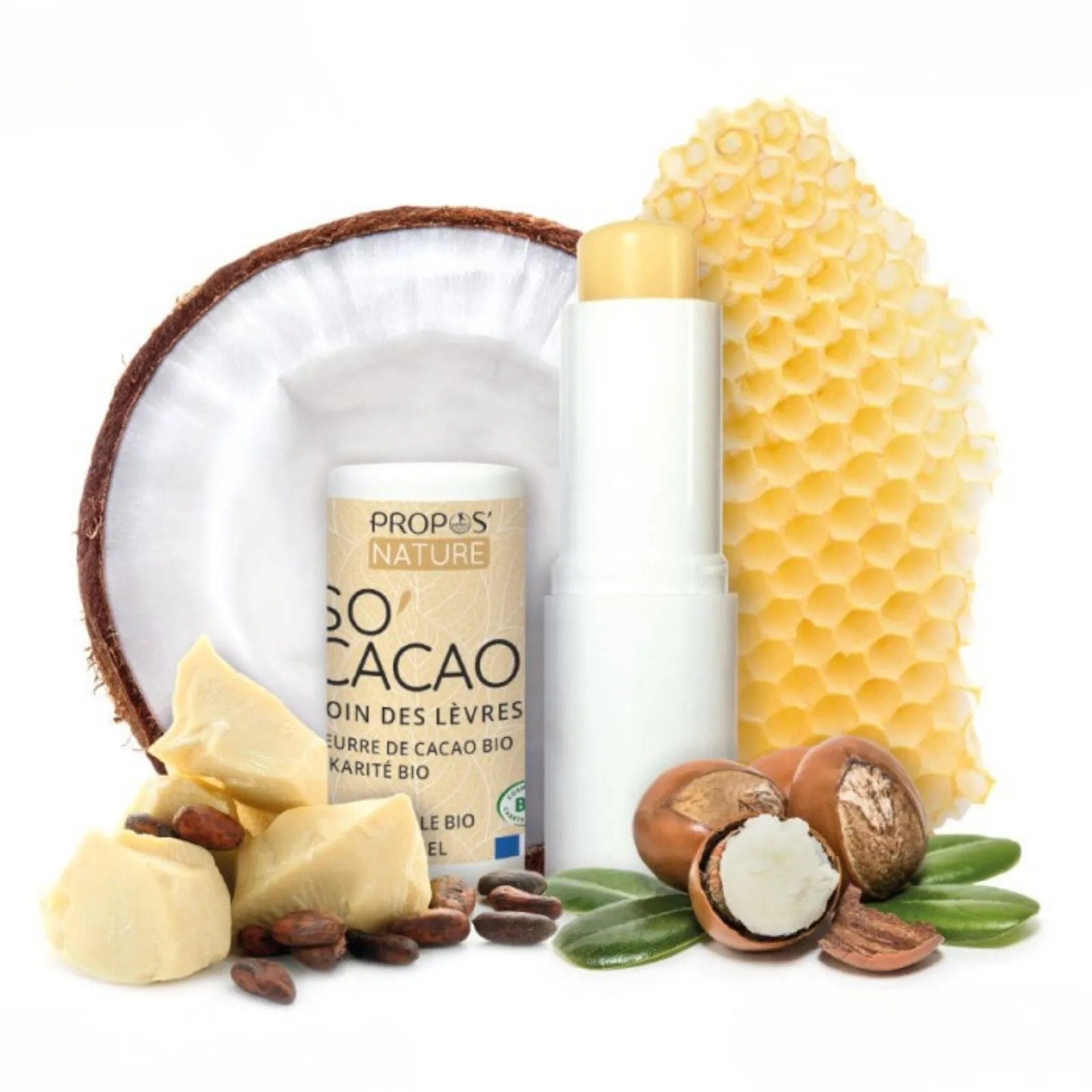 Natūralus kakavos lūpų balzamas maitinančiai ir švelniai lūpų priežiūrai.