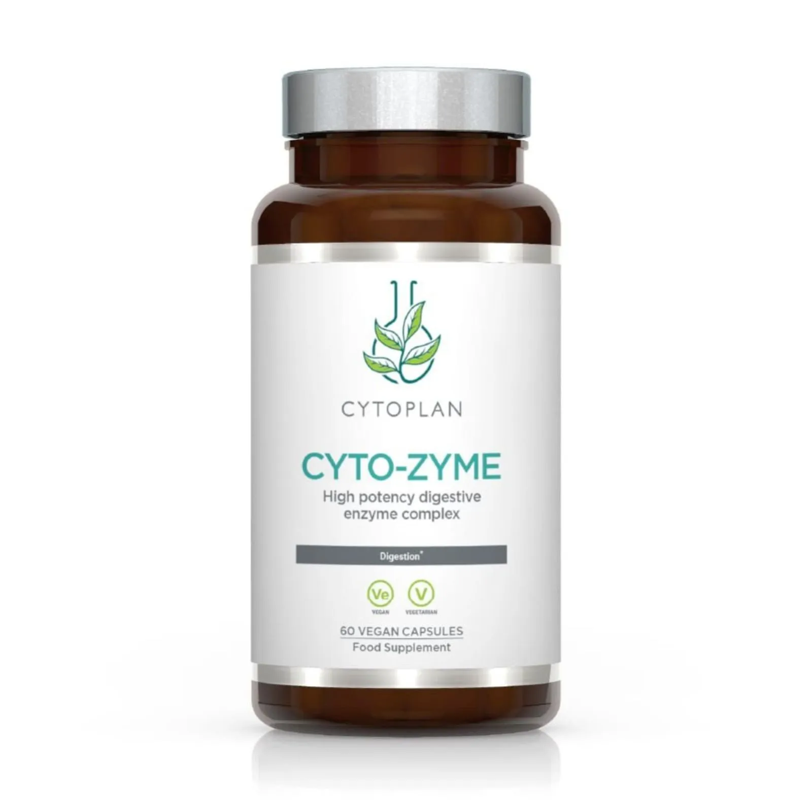 Maisto papildas fermentų kompleksas virškinimui, 60 kapsulių.