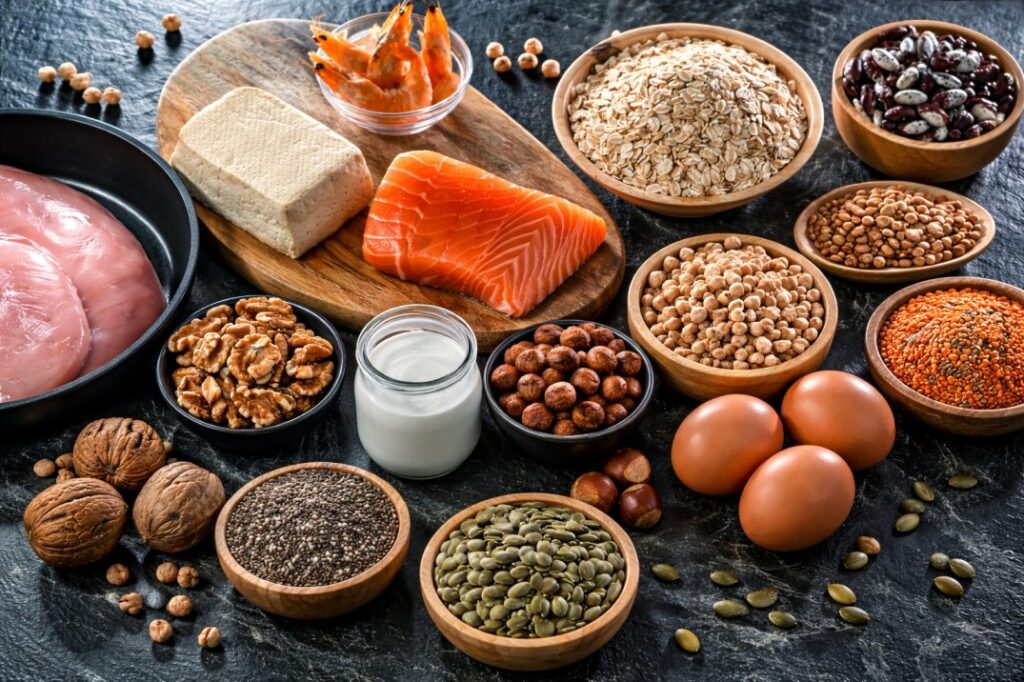 Baltymų turintis maistas – sveiki ir maistingi produktai sportuojantiems.