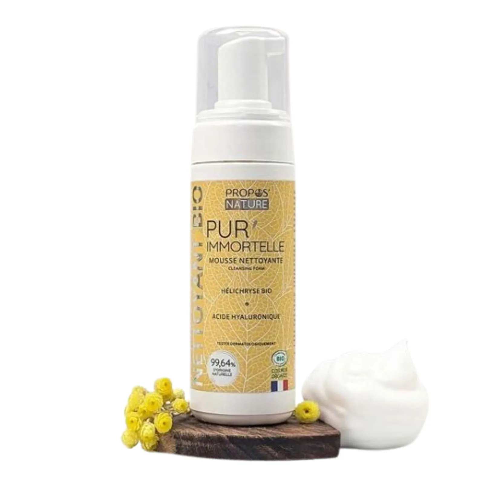 Valomosios veido putos su šlamučiu makiažo valymui PUR’IMMORTELLE, 150 ml.